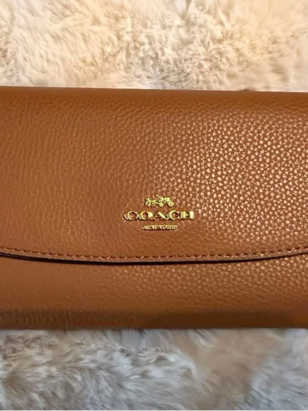 COACH Leather Wallet in Brown